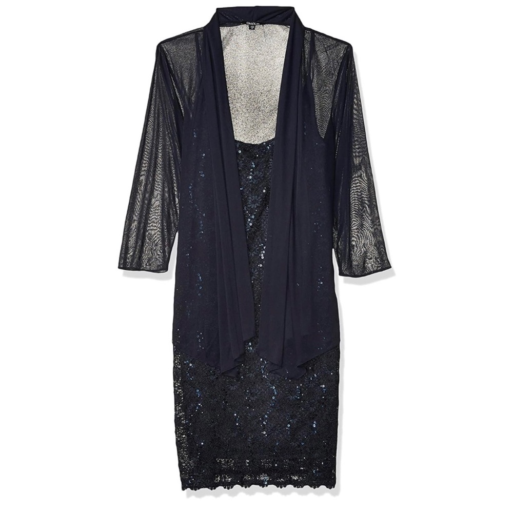 ONYX Nite Short Daisy Lace Tank with Sheer Jacket